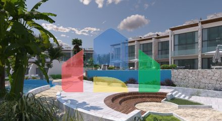 Апартаменты 2+1  Loft  (135м2) в роскошном комплексе у моря  