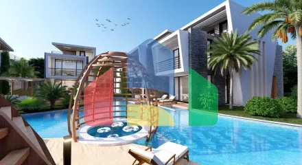 Таунхаус 2+1 (128 м2) с садом (46 м2) в новом комплексе в Лапте