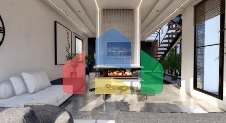 Таунхаус 2+1 (128 м2) с садом (46 м2) в новом комплексе в Лапте