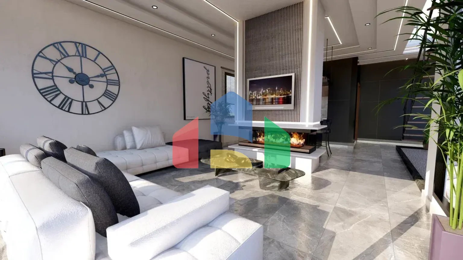 Современная вилла 2+1 (120 м2) с садом (73 м2) в новом комплексе в Лапте