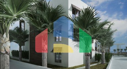 Двухкомнатные апартаменты (59 м2) в новом красивом комплексе в Эсентепе