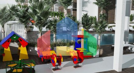 Двухкомнатные апартаменты (59 м2) в новом красивом комплексе в Эсентепе