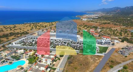 Двухкомнатные апартаменты (59 м2) в новом красивом комплексе в Эсентепе