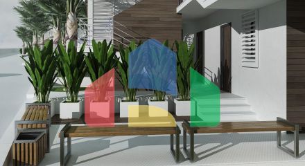 Двухкомнатные апартаменты (59 м2) в новом красивом комплексе в Эсентепе