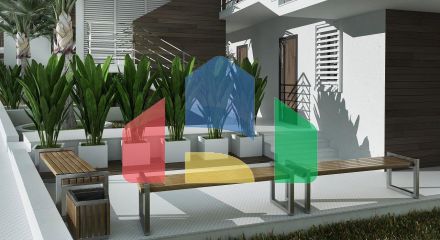 Двухкомнатные апартаменты (59 м2) в новом красивом комплексе в Эсентепе