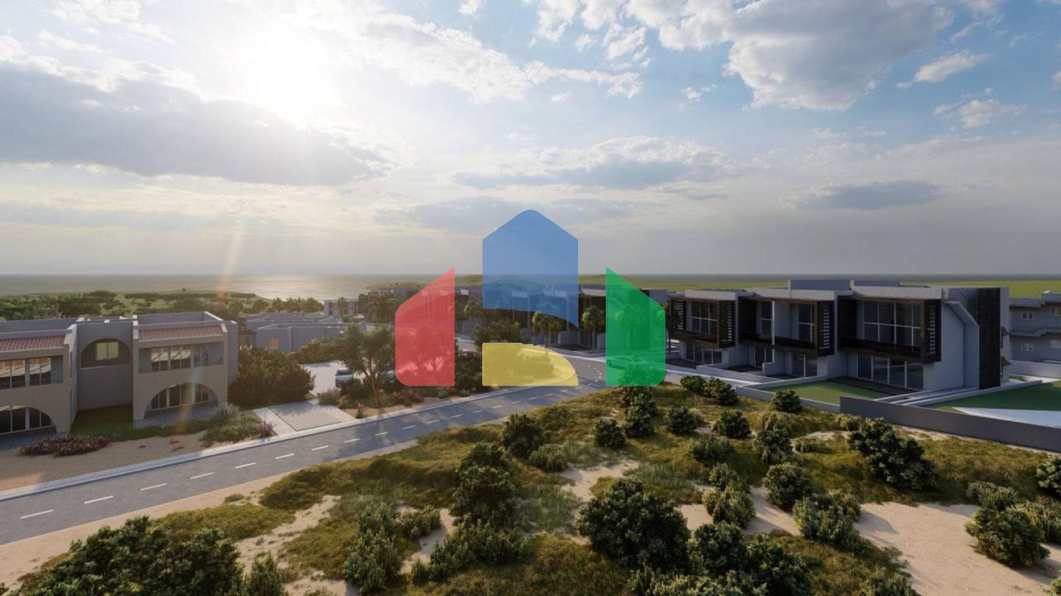 Двухкомнатные апартаменты (59 м2) в новом красивом комплексе в Эсентепе