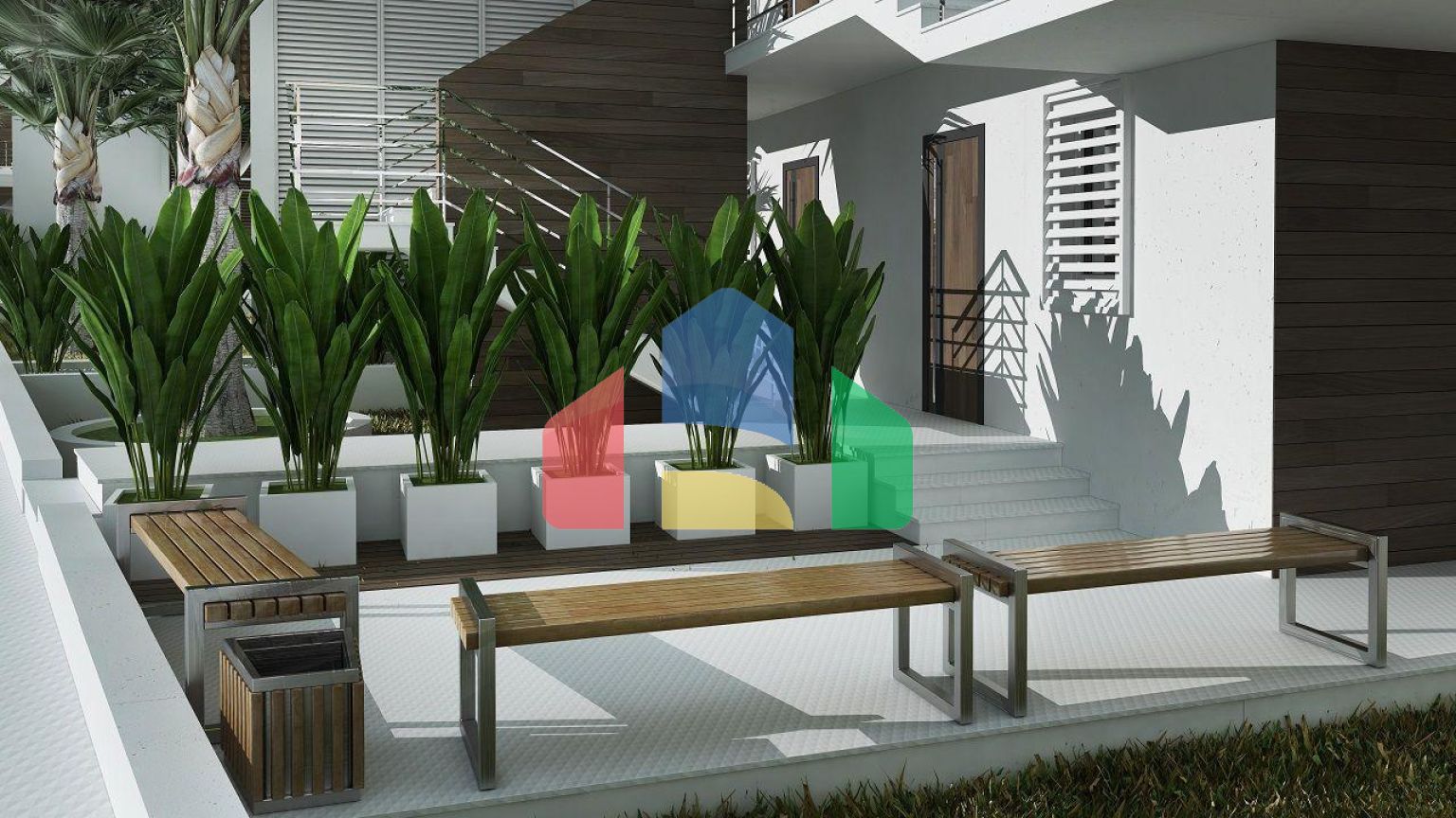 Трехкомнатные апартаменты 90м2 с садом в новом комплексе в Эсентепе