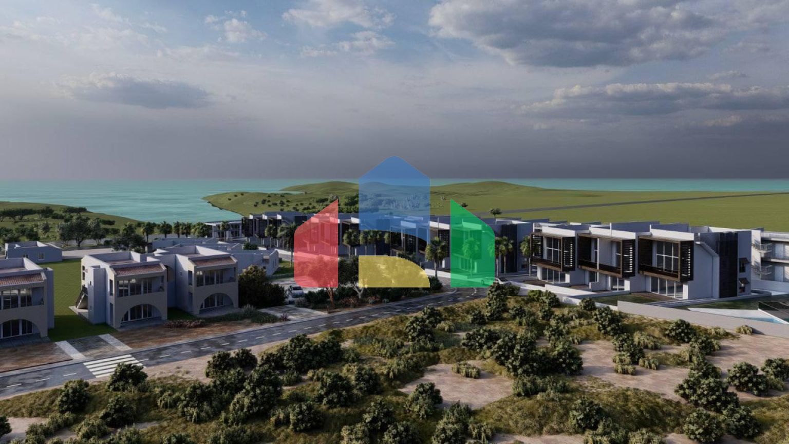 Трехкомнатные апартаменты 90м2 с садом в новом комплексе в Эсентепе