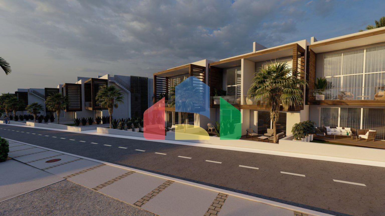 Трехкомнатные апартаменты 90м2 с садом в новом комплексе в Эсентепе