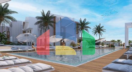 Three bedroom apartments 114 m2 Loft with  in a new complex in Esentepe