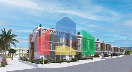Three bedroom apartments 114 m2 Loft with  in a new complex in Esentepe