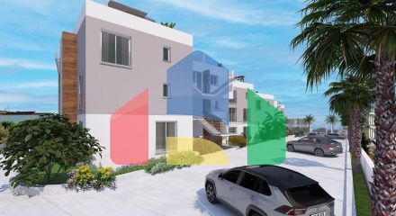Three bedroom apartments 114 m2 Loft with  in a new complex in Esentepe