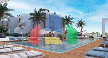 Three bedroom apartments 114 m2 Loft with  in a new complex in Esentepe