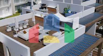 4-комнатная квартира Loft 114 м2 в красивом комплексе в Эсентепе