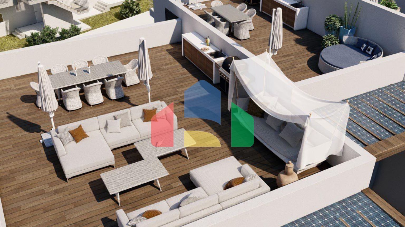 4-комнатная квартира Loft 114 м2 в красивом комплексе в Эсентепе