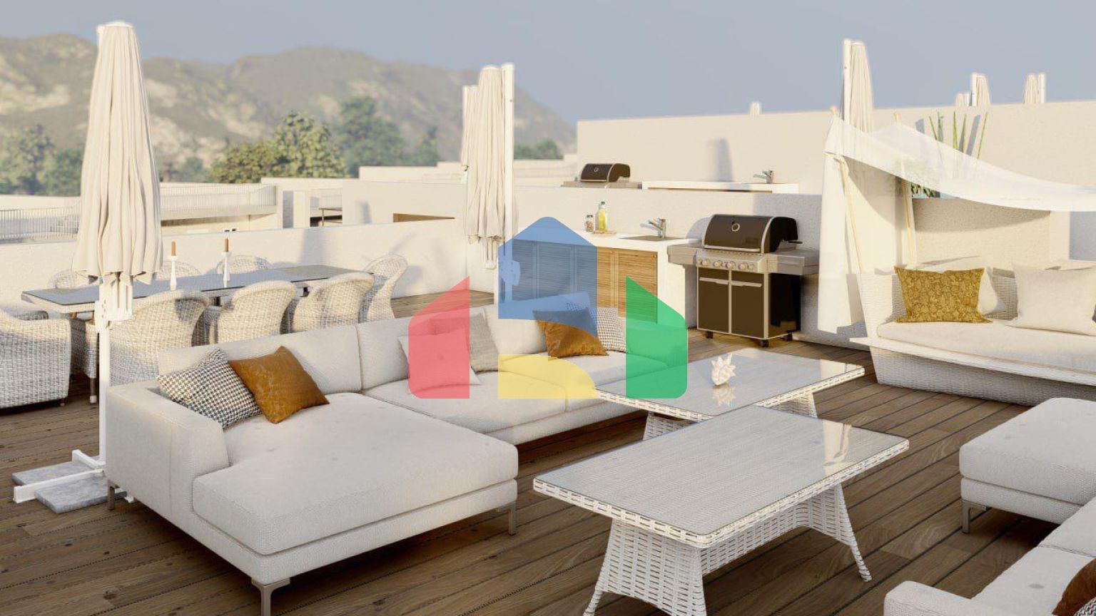 4-комнатная квартира Loft 114 м2 в красивом комплексе в Эсентепе