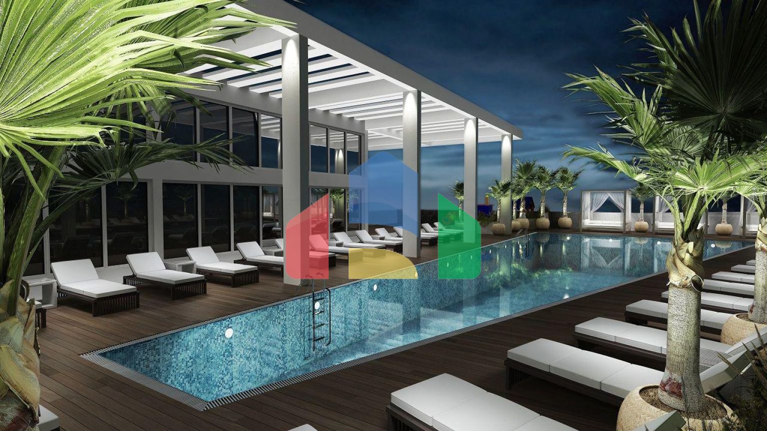 4-комнатная квартира Loft 114 м2 в красивом комплексе в Эсентепе