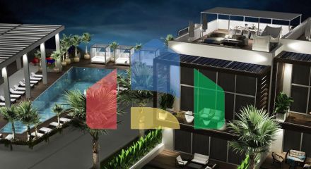 4-комнатная квартира Loft 114 м2 в красивом комплексе в Эсентепе