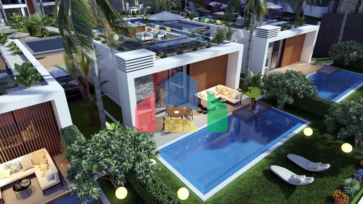 2-комнатные апартаменты 57 м2 с мебелью и техникой в элитном комплексе в Эсентепе