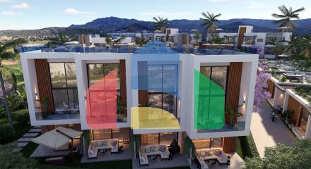 3-bedroom apartment of 117 m2 with an 11 m2 terrace, fully furnished and equipped, located in Esentepe