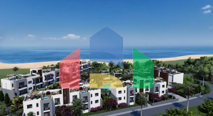 3-bedroom apartment of 117 m2 with an 11 m2 terrace, fully furnished and equipped, located in Esentepe