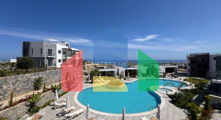 3-bedroom apartment of 117 m2 with an 11 m2 terrace, fully furnished and equipped, located in Esentepe