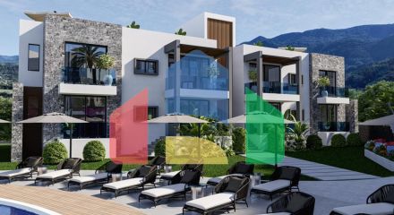 4-комнатные апартаменты 117 м2 с террасой 11 м2 с мебелью и техникой в Эсентепе