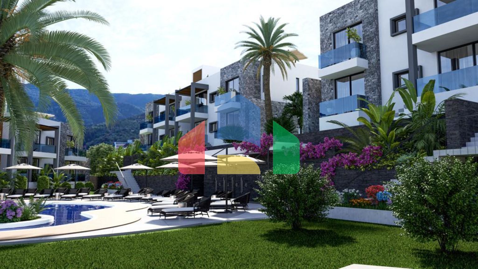 4-комнатные апартаменты 117 м2 с террасой 11 м2 с мебелью и техникой в Эсентепе