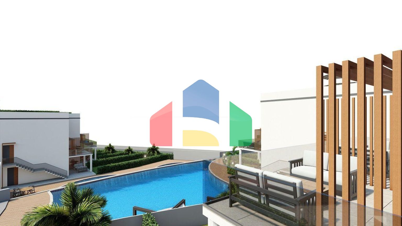 Квартира 1+1 (40 м2) в роскошном комплексе в Эсентепе