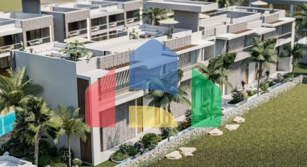 Studio Penthouse 80 m2 with a large terrace of 33 m2 in a beautiful complex in Karsiyaka