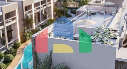 Studio Penthouse 80 m2 with a large terrace of 33 m2 in a beautiful complex in Karsiyaka