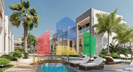 Studio Penthouse 80 m2 with a large terrace of 33 m2 in a beautiful complex in Karsiyaka