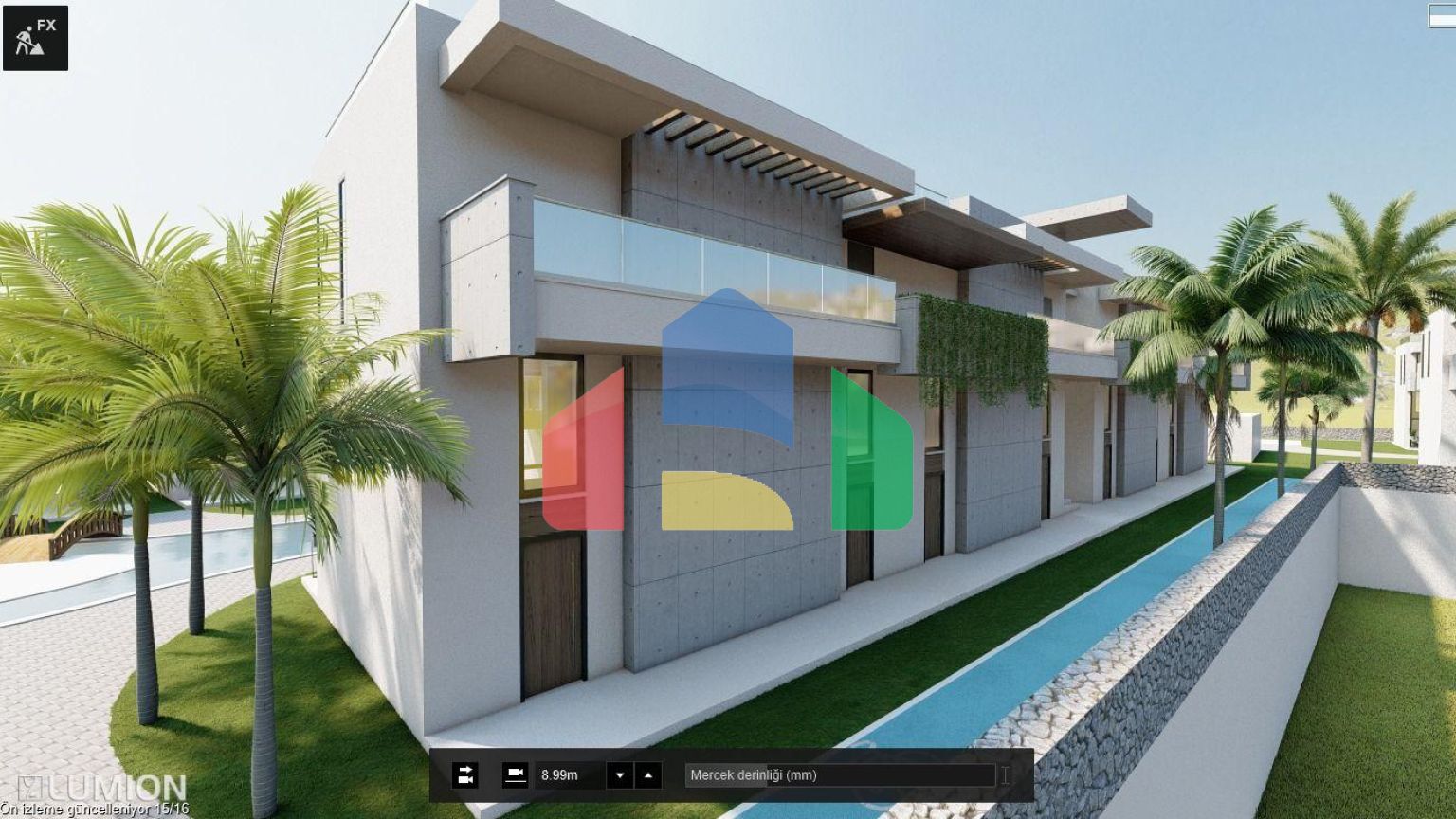 Студия Penthouse 80 м2 с большой террасой 33 м2 в красивом комплексе в Каршияке