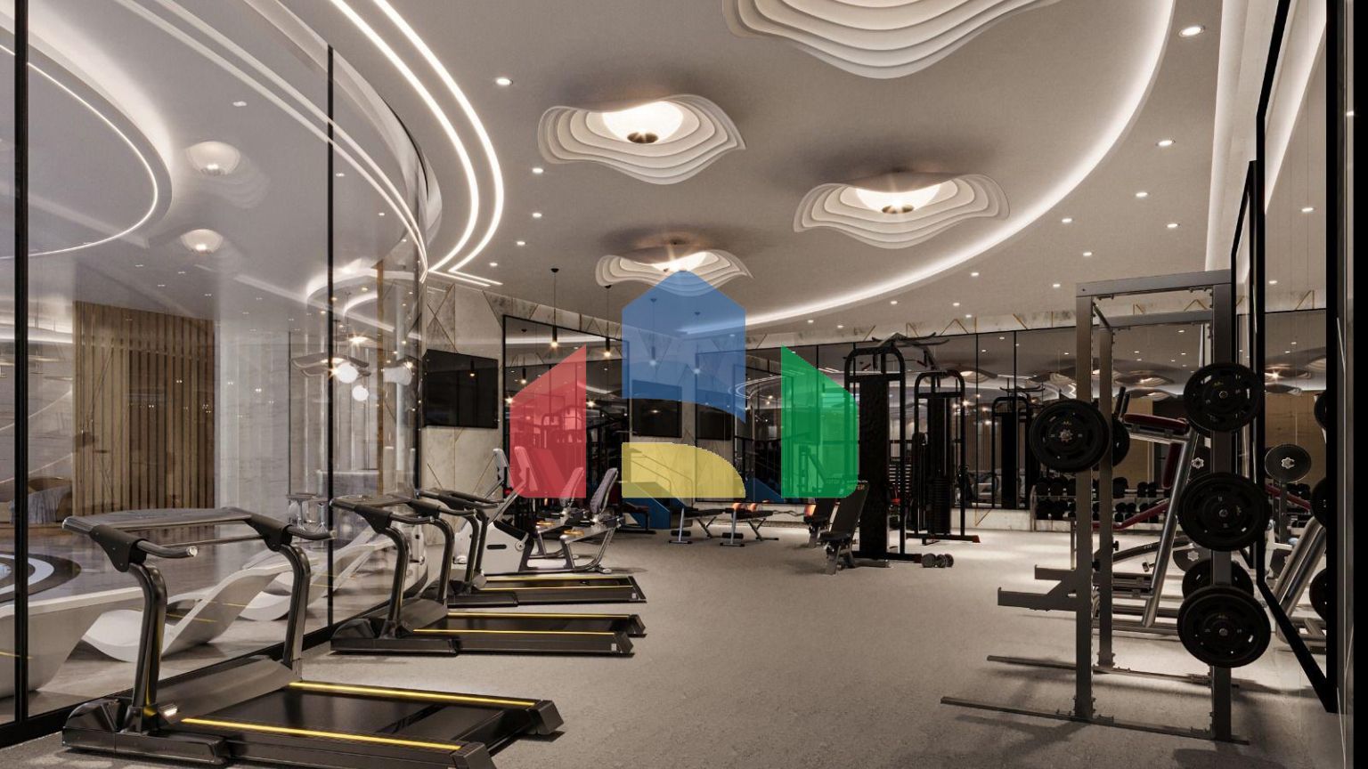 Студия Penthouse 80 м2 с большой террасой 33 м2 в красивом комплексе в Каршияке