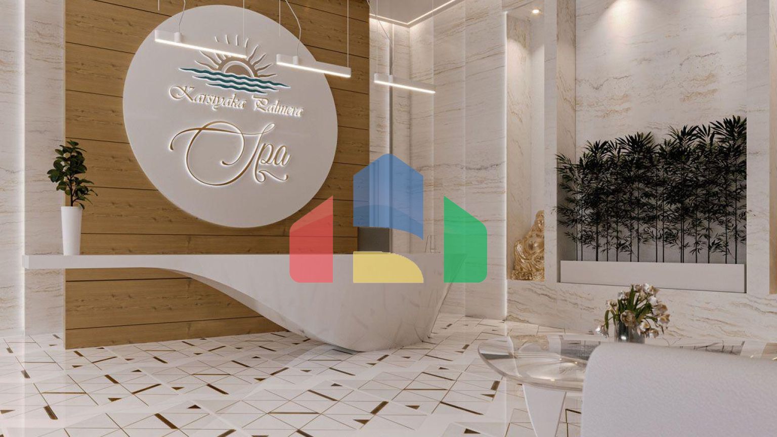 Квартира 1+1 Loft 74 м2 с палисадником в красивом комплексе в Каршияке