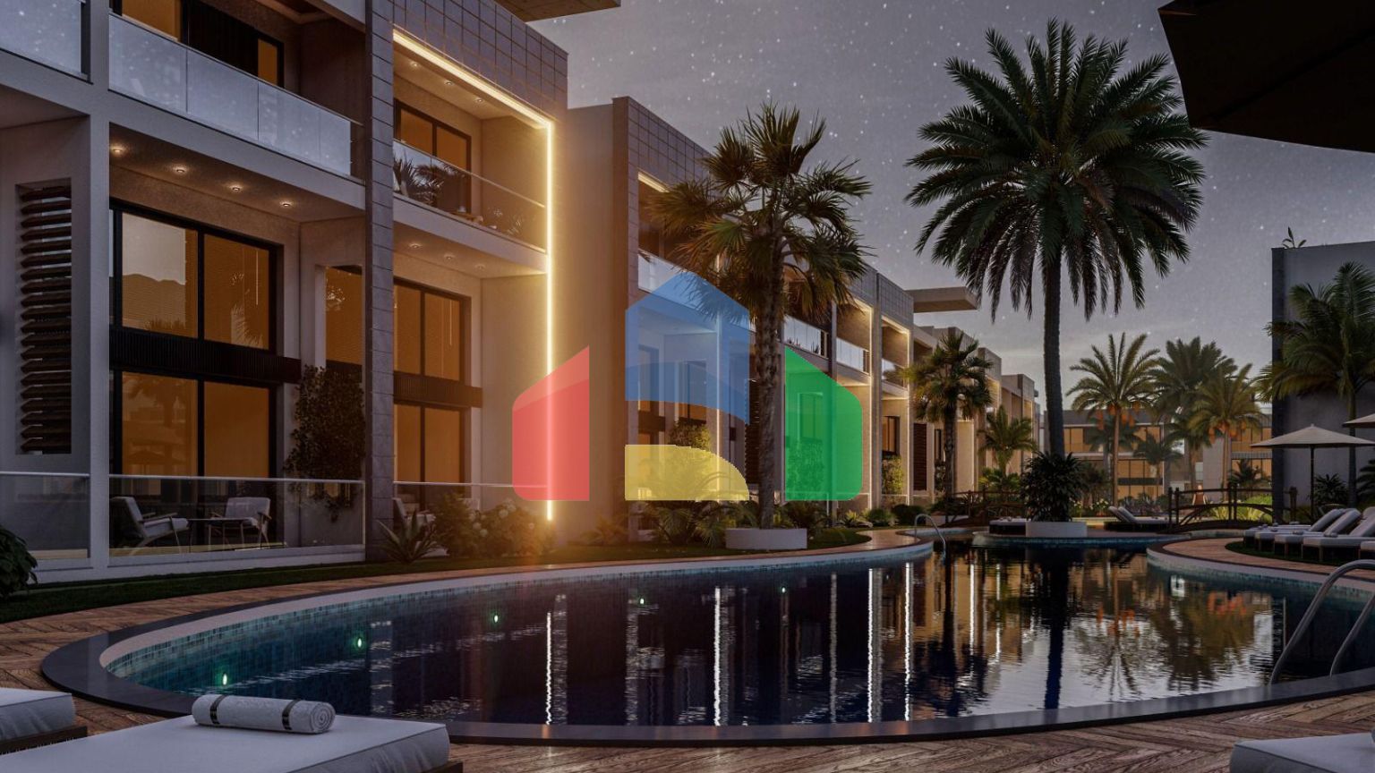 Квартира 2+1 Penthouse 160 м2 с верхней террасой 65 м2  в красивом комплексе в Каршияке