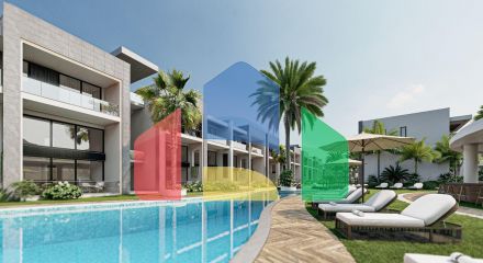 Квартира 3+1 Penthouse 231м2 с верхней террасой 90 м2  в красивом комплексе в Каршияке