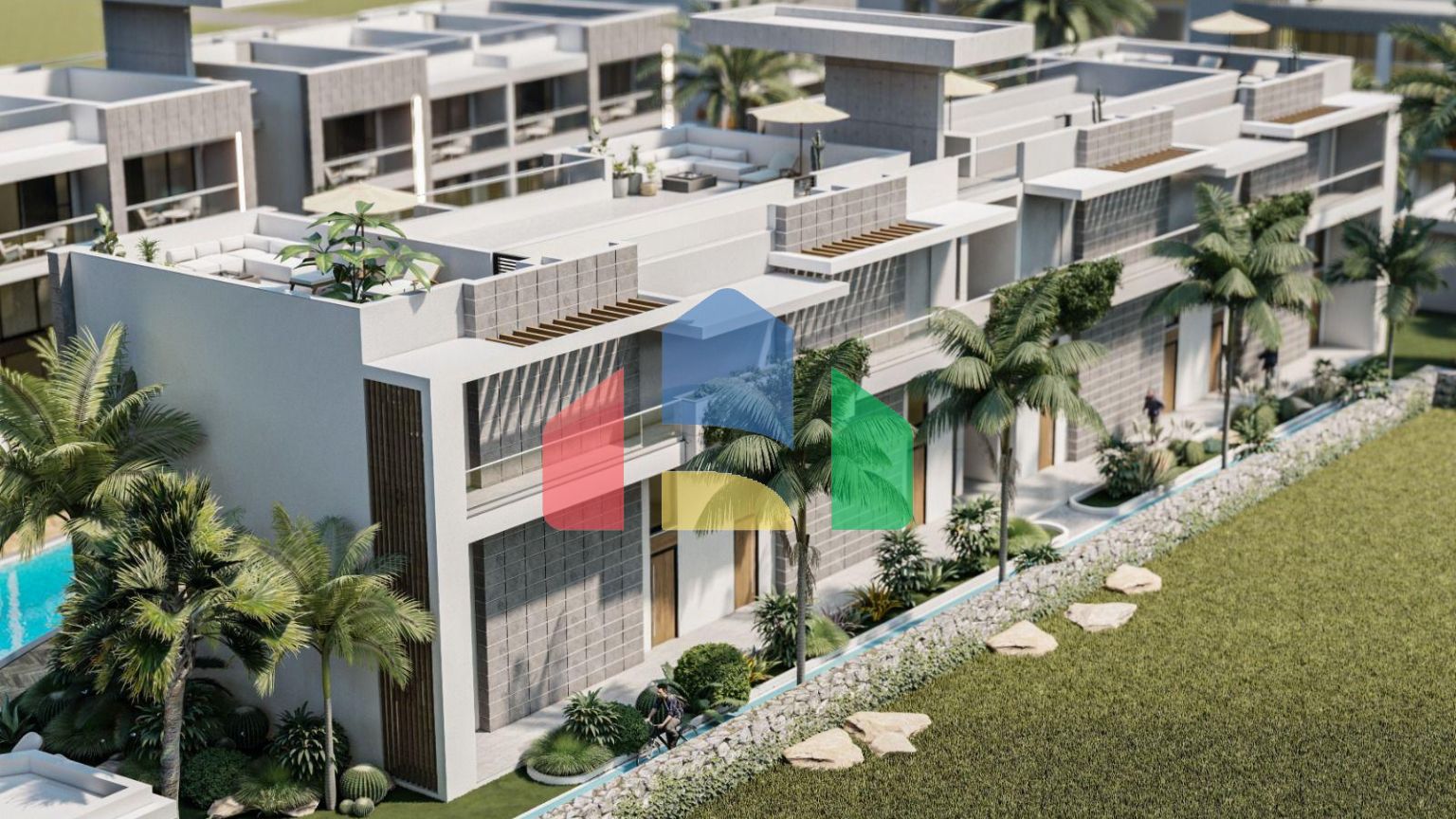 Квартира 3+1 Penthouse 231м2 с верхней террасой 90 м2  в красивом комплексе в Каршияке