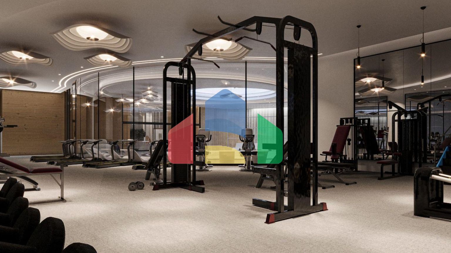 Квартира 3+1 Penthouse 231м2 с верхней террасой 90 м2  в красивом комплексе в Каршияке