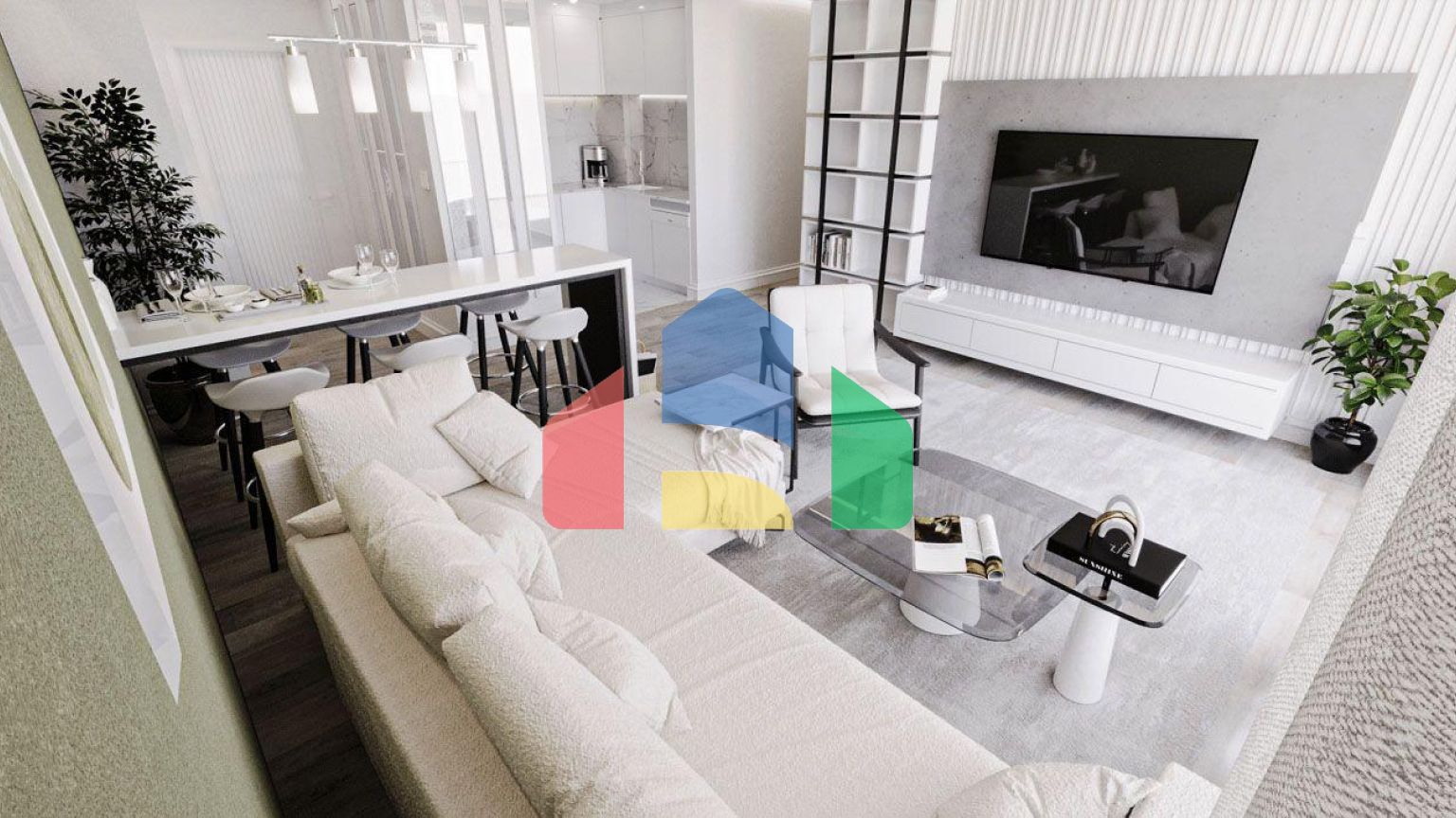 Квартира 3+1 Penthouse 231м2 с верхней террасой 90 м2  в красивом комплексе в Каршияке