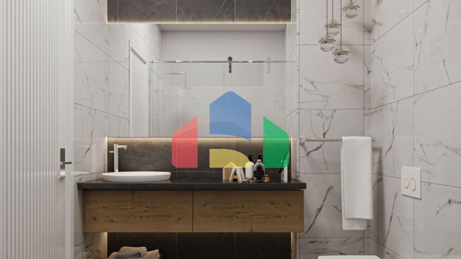 Квартира 3+1 Penthouse 231м2 с верхней террасой 90 м2  в красивом комплексе в Каршияке