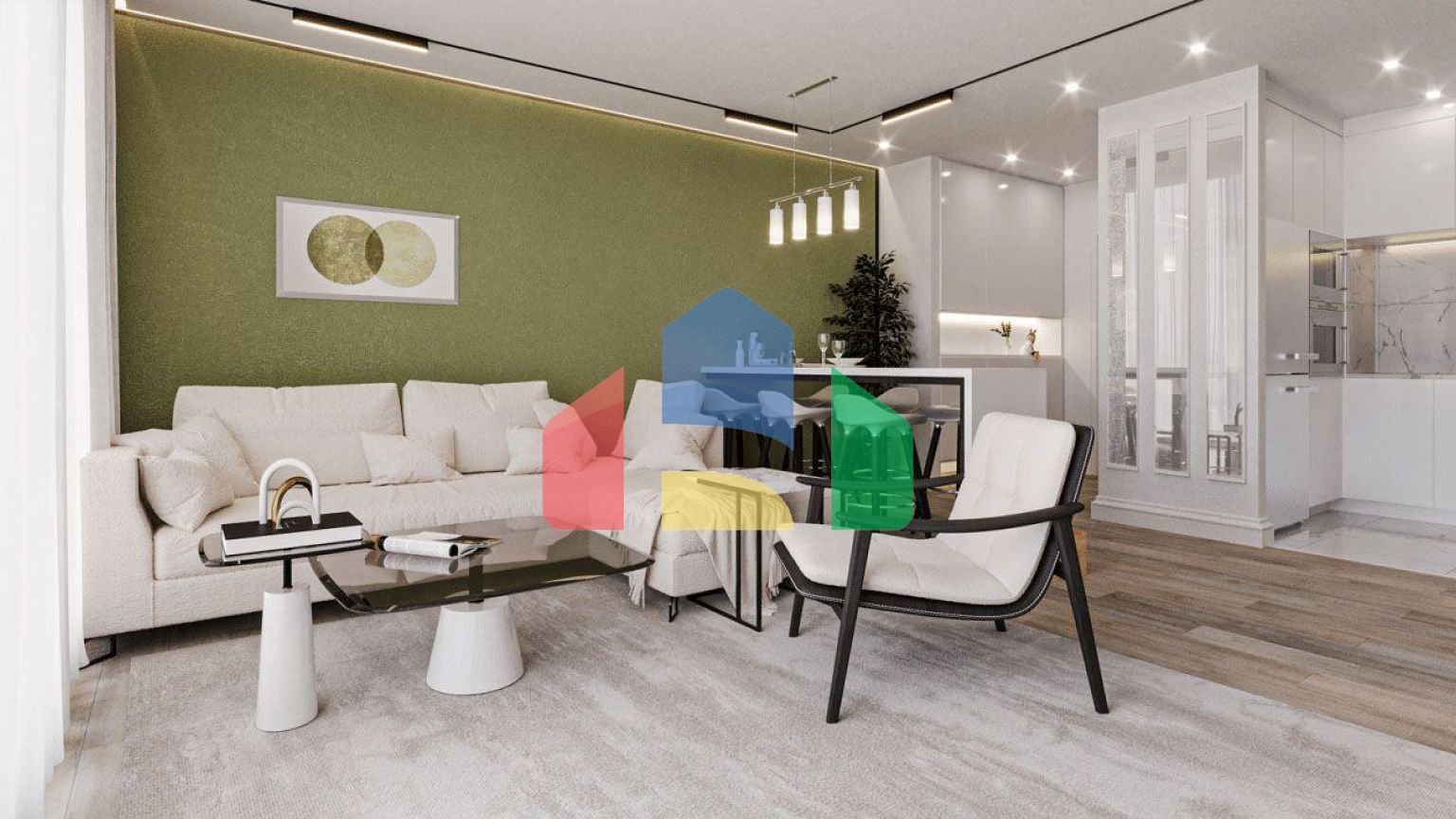 Квартира 3+1 Penthouse 231м2 с верхней террасой 90 м2  в красивом комплексе в Каршияке