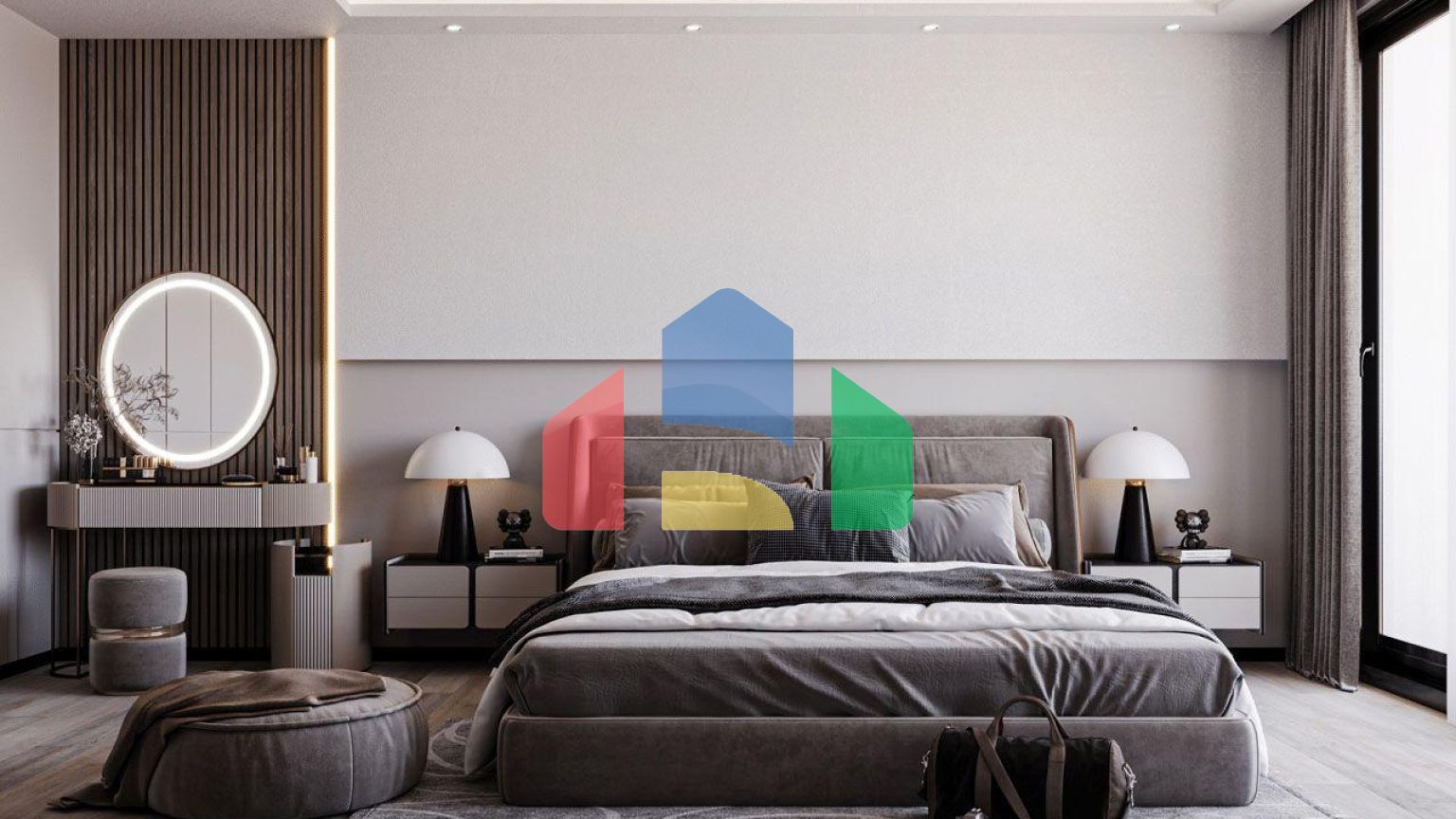 Квартира 3+1 Penthouse 231м2 с верхней террасой 90 м2  в красивом комплексе в Каршияке