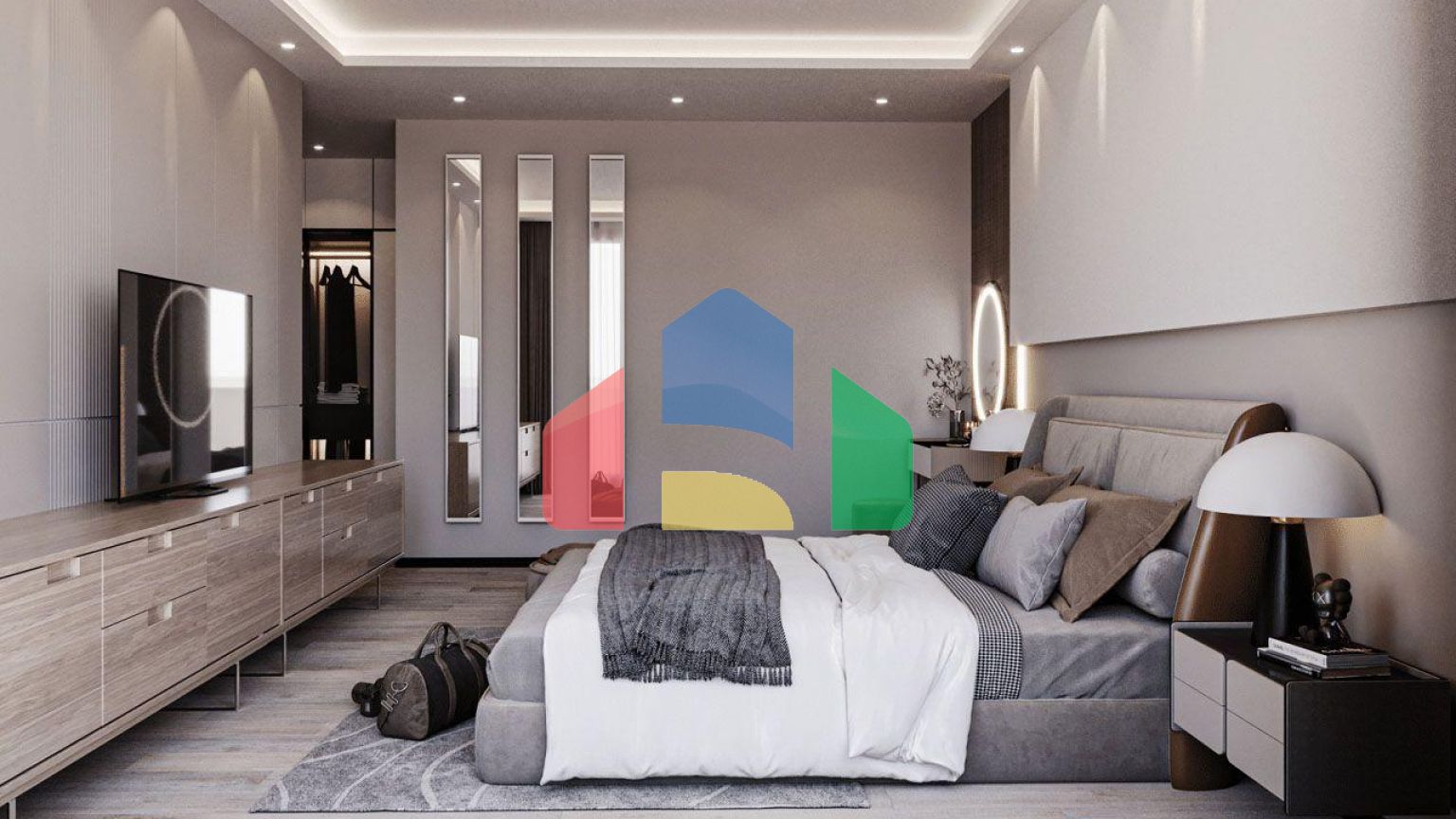 Квартира 3+1 Penthouse 231м2 с верхней террасой 90 м2  в красивом комплексе в Каршияке