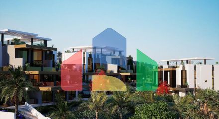 Apartment 1 + 1 (45 m2) with a terrace (15 m2) in a beautiful complex in Esentepe