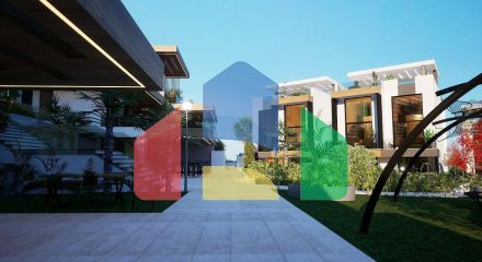 Квартира 1+1 (45 м2 ) с террасой (15 м2 ) в красивом комплексе в Эсентепе