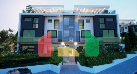 Квартира 1+1 (45 м2 ) с террасой (15 м2 ) в красивом комплексе в Эсентепе