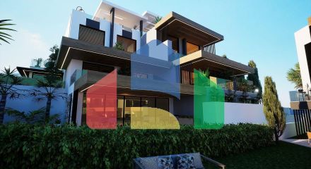 Квартира 1+1 (45 м2 ) с террасой (15 м2 ) в красивом комплексе в Эсентепе