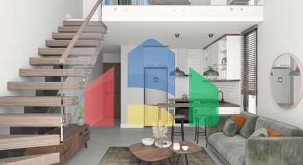 Квартира 1+1 (45 м2 ) с террасой (15 м2 ) в красивом комплексе в Эсентепе