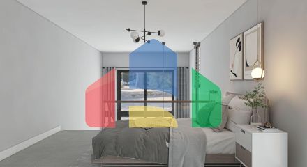 Квартира 1+1 (45 м2 ) с террасой (15 м2 ) в красивом комплексе в Эсентепе